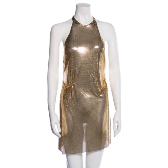 Gold Fannie Schiavoni Alicia dress - Picture 3 of 4